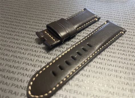 Panerai Dark Brown Calf Strap 24/22 .